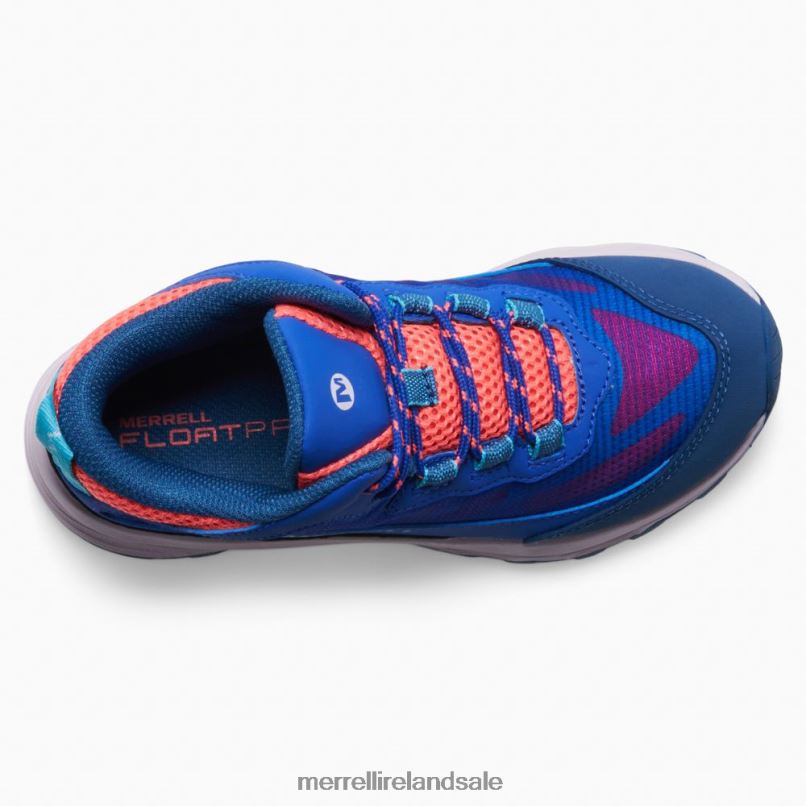 Moab Speed Mid Waterproof (MK166990) Merrell Kids BX26T1379 Blue/Berry/Turq Shoes