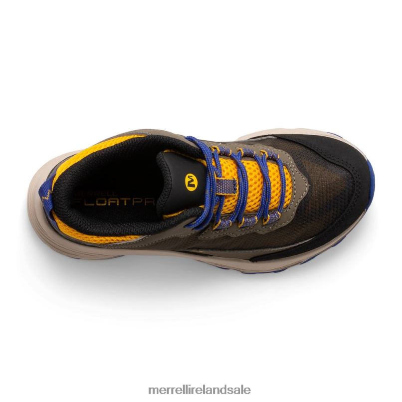 Moab Speed Mid Waterproof (MK266263) Merrell Kids BX26T1381 Cobalt/Gold Shoes