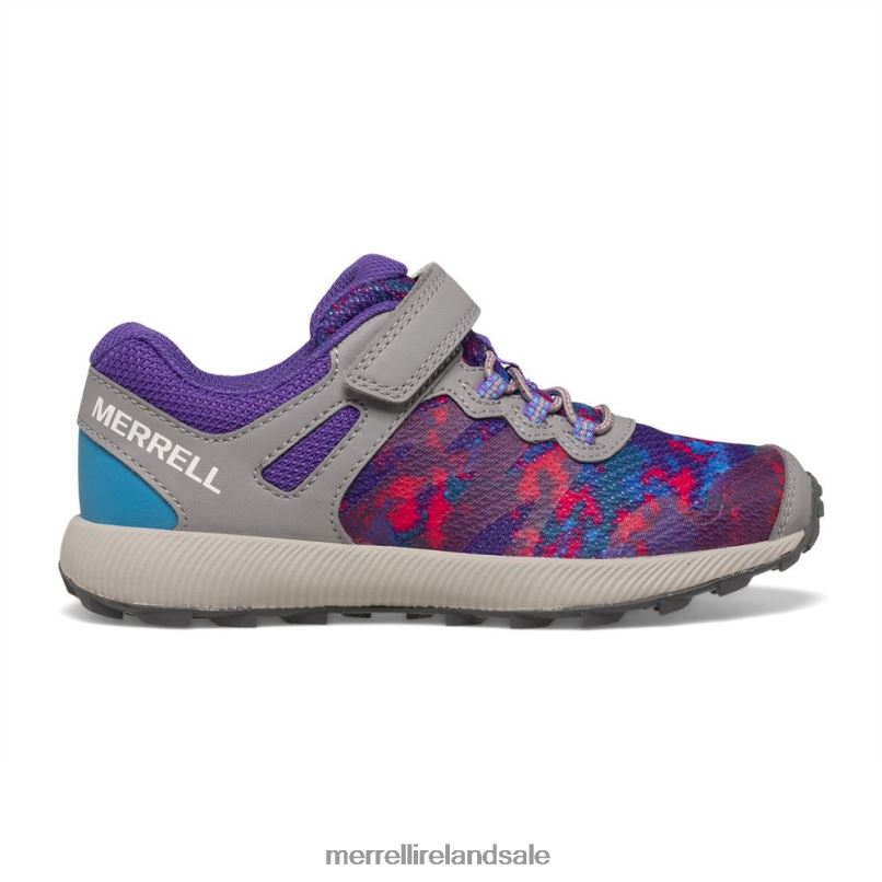 Nova 2 Sneaker (MK166239) Merrell Kids BX26T784 Grey/Multi Shoes