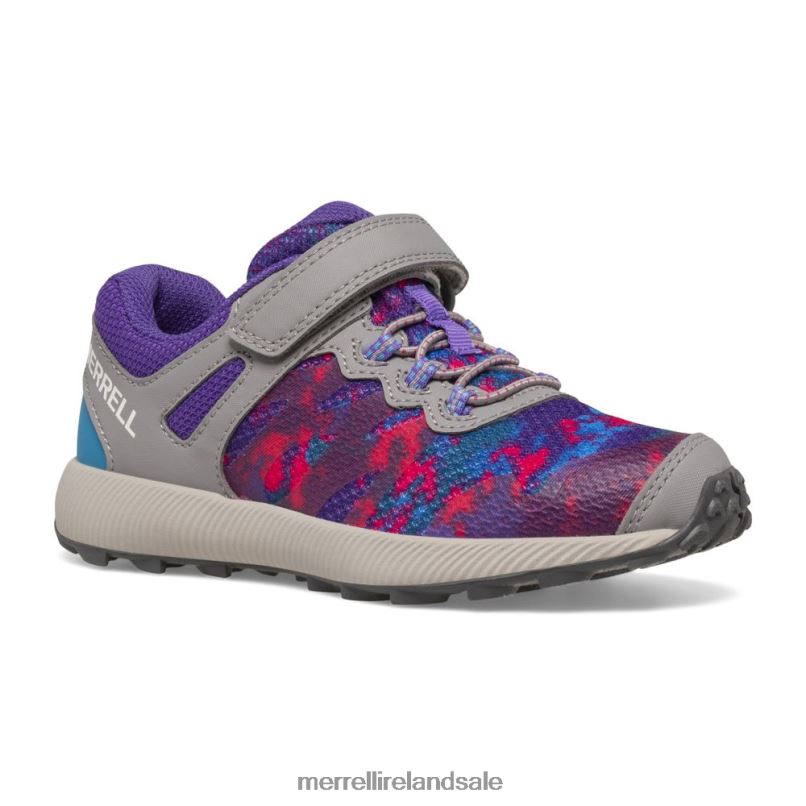 Nova 2 Sneaker (MK166239) Merrell Kids BX26T784 Grey/Multi Shoes