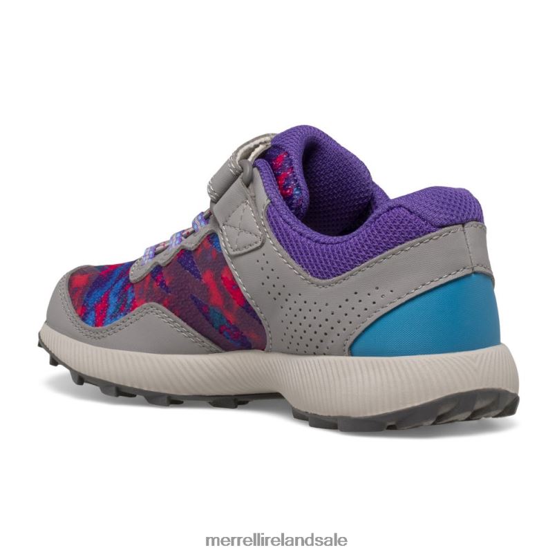 Nova 2 Sneaker (MK166239) Merrell Kids BX26T784 Grey/Multi Shoes