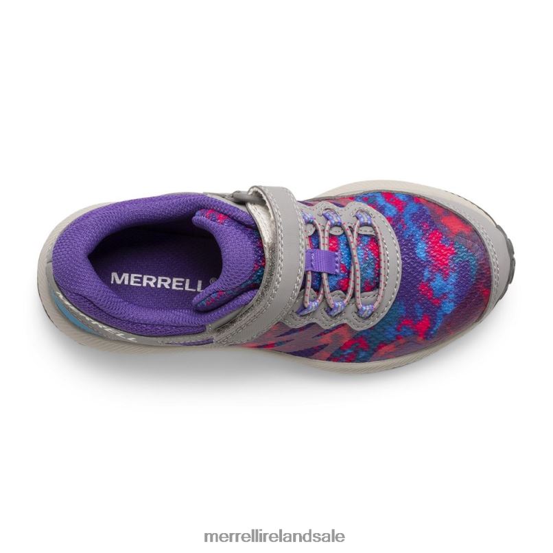 Nova 2 Sneaker (MK166239) Merrell Kids BX26T784 Grey/Multi Shoes