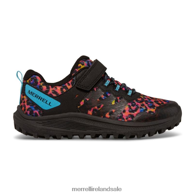 Nova 3 Sneaker (MK166788) Merrell Kids BX26T1359 Rainbow Leopard Shoes
