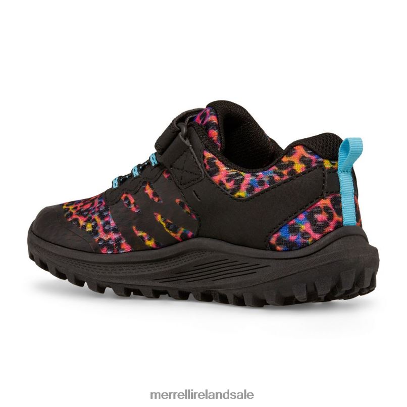 Nova 3 Sneaker (MK166788) Merrell Kids BX26T1359 Rainbow Leopard Shoes