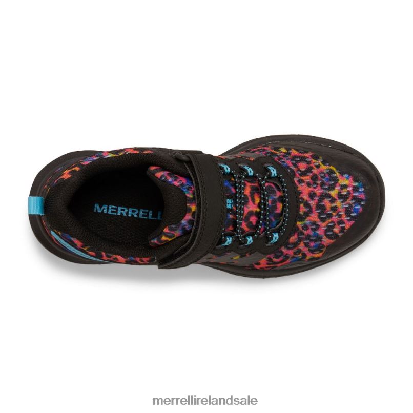 Nova 3 Sneaker (MK166788) Merrell Kids BX26T1359 Rainbow Leopard Shoes
