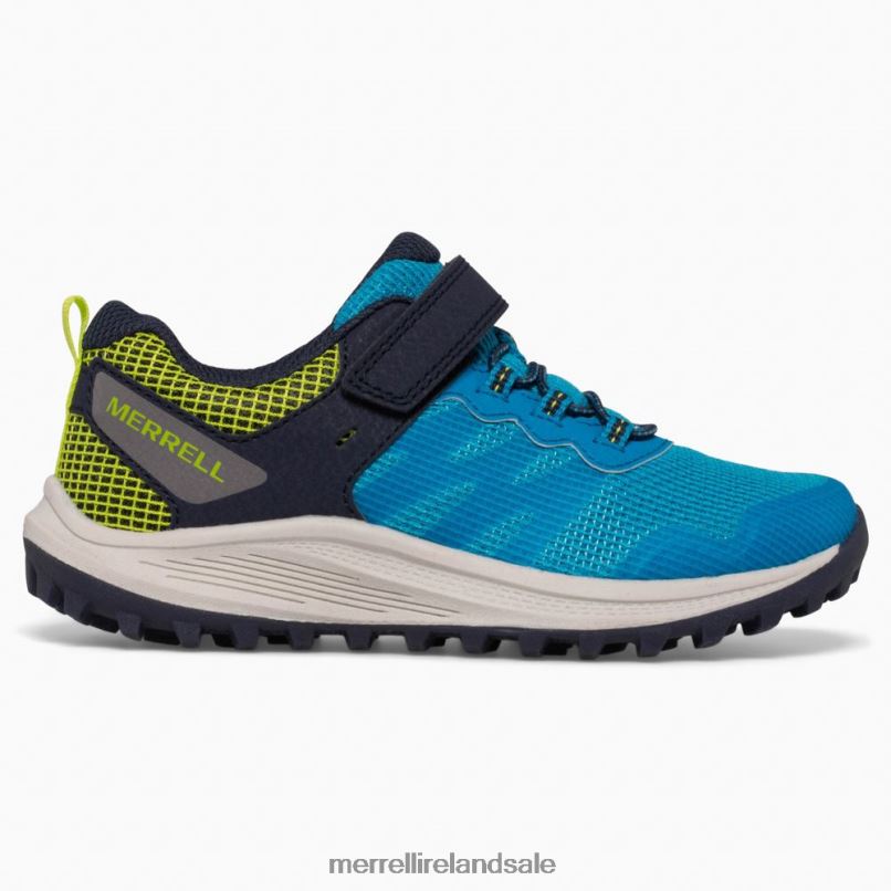 Nova 3 Sneaker (MK266784) Merrell Kids BX26T1357 Blue Shoes