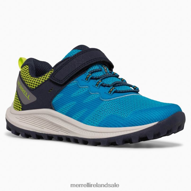 Nova 3 Sneaker (MK266784) Merrell Kids BX26T1357 Blue Shoes