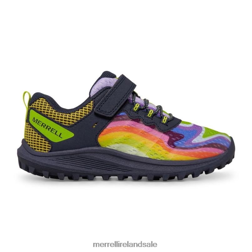 Nova 3 Sneaker (MK266786) Merrell Kids BX26T1360 Rainbow Mountains 4 Shoes