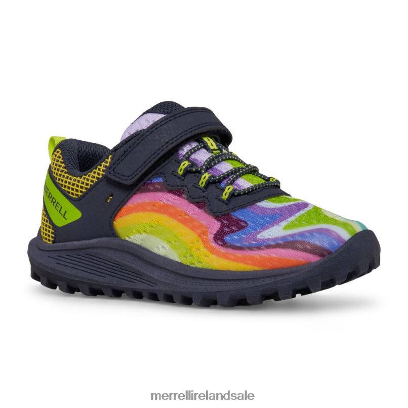 Nova 3 Sneaker (MK266786) Merrell Kids BX26T1360 Rainbow Mountains 4 Shoes