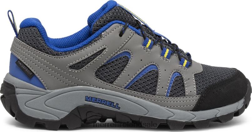 Oakcreek Low Lace Waterproof Sneaker (MK264770) Merrell Kids BX26T1450 Charcoal Shoes