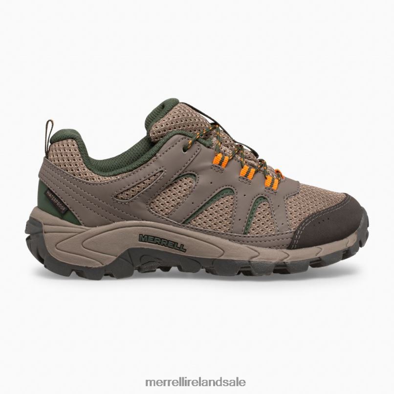 Oakcreek Low Lace Waterproof Sneaker (MK264771) Merrell Kids BX26T1448 Boulder Shoes