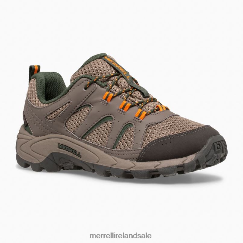 Oakcreek Low Lace Waterproof Sneaker (MK264771) Merrell Kids BX26T1448 Boulder Shoes