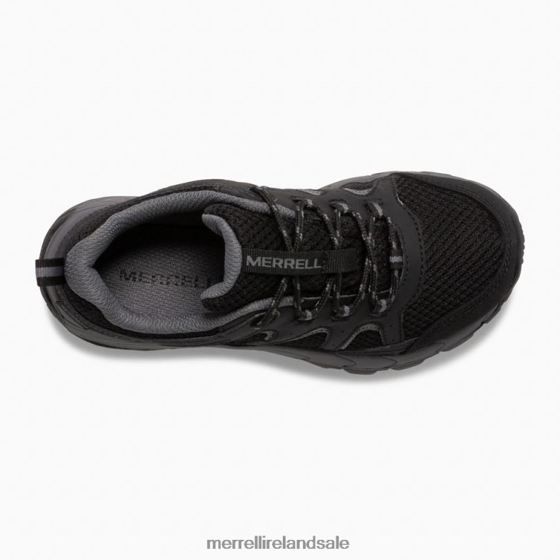 Oakcreek Low Lace Waterproof Sneaker (MK265427) Merrell Kids BX26T1449 Black/Grey Shoes