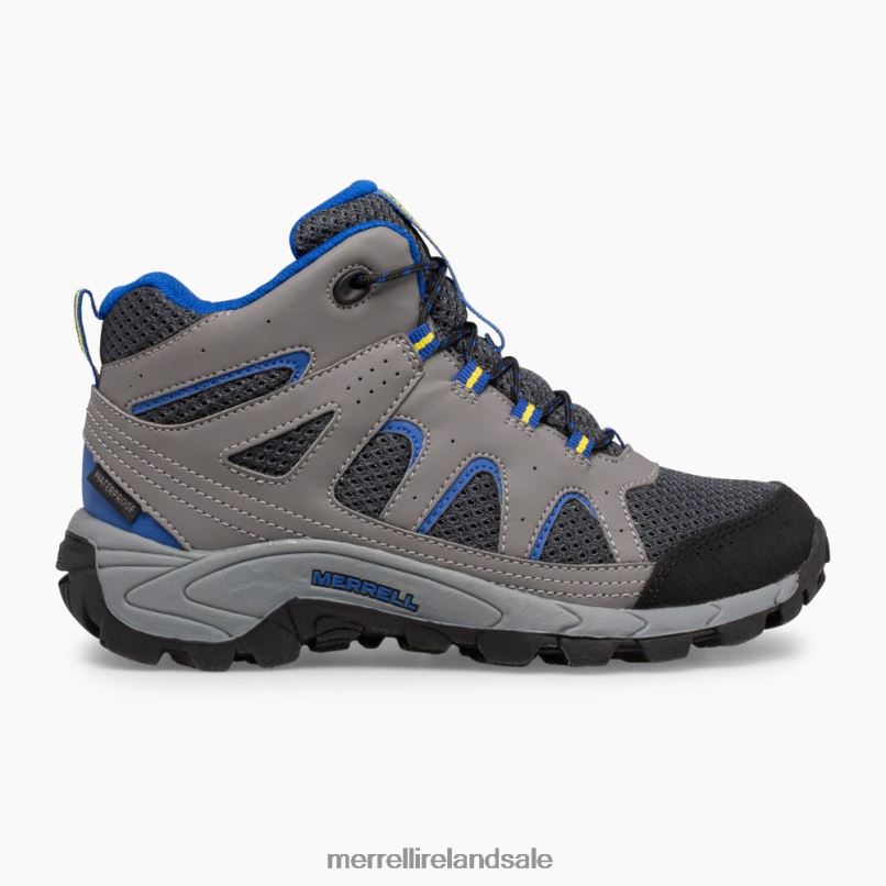 Oakcreek Mid Lace Waterproof Boot (MK264767) Merrell Kids BX26T1446 Charcoal Shoes