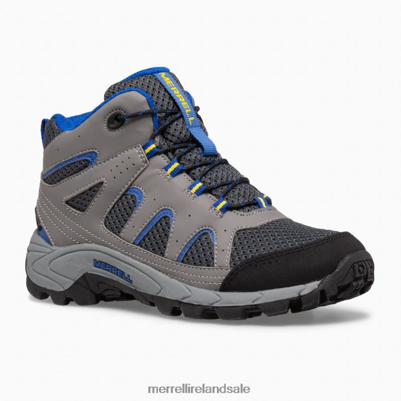 Oakcreek Mid Lace Waterproof Boot (MK264767) Merrell Kids BX26T1446 Charcoal Shoes