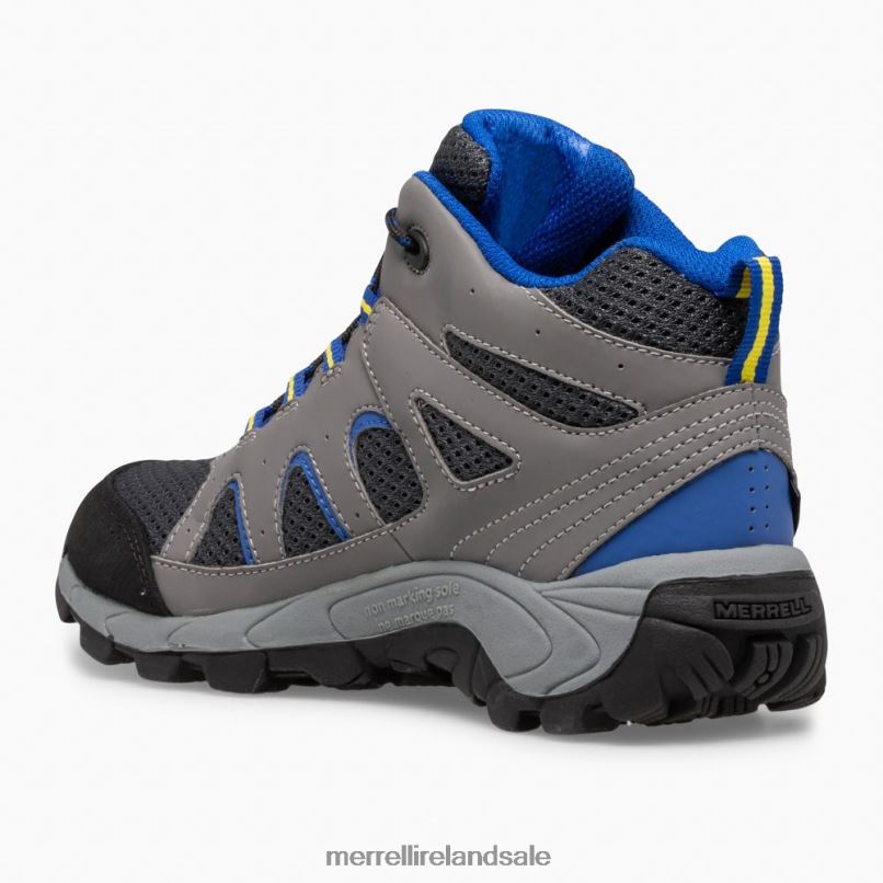 Oakcreek Mid Lace Waterproof Boot (MK264767) Merrell Kids BX26T1446 Charcoal Shoes