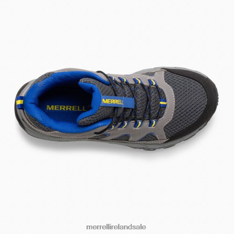 Oakcreek Mid Lace Waterproof Boot (MK264767) Merrell Kids BX26T1446 Charcoal Shoes