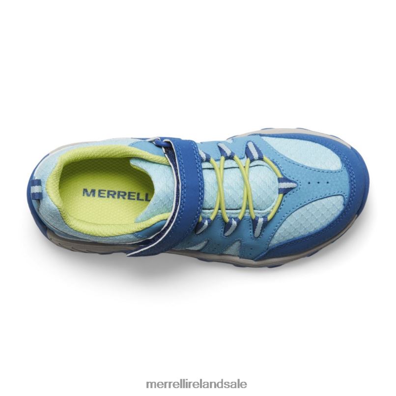 Outback Low 2 Sneaker (MK166997) Merrell Kids BX26T1454 Turq/Lime Shoes