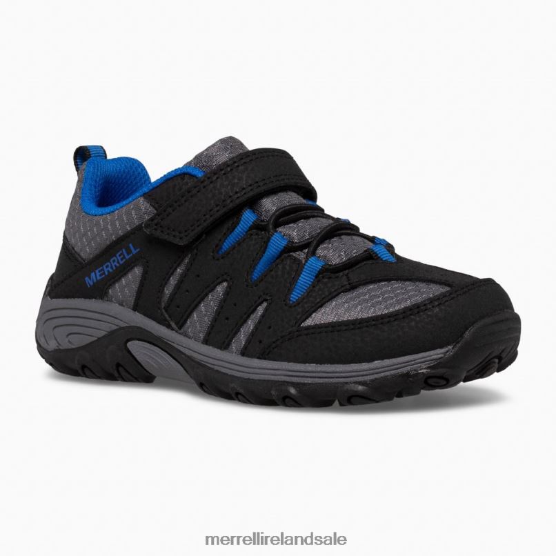 Outback Low 2 Sneaker (MK265719) Merrell Kids BX26T1455 Black/Grey/Royal Shoes