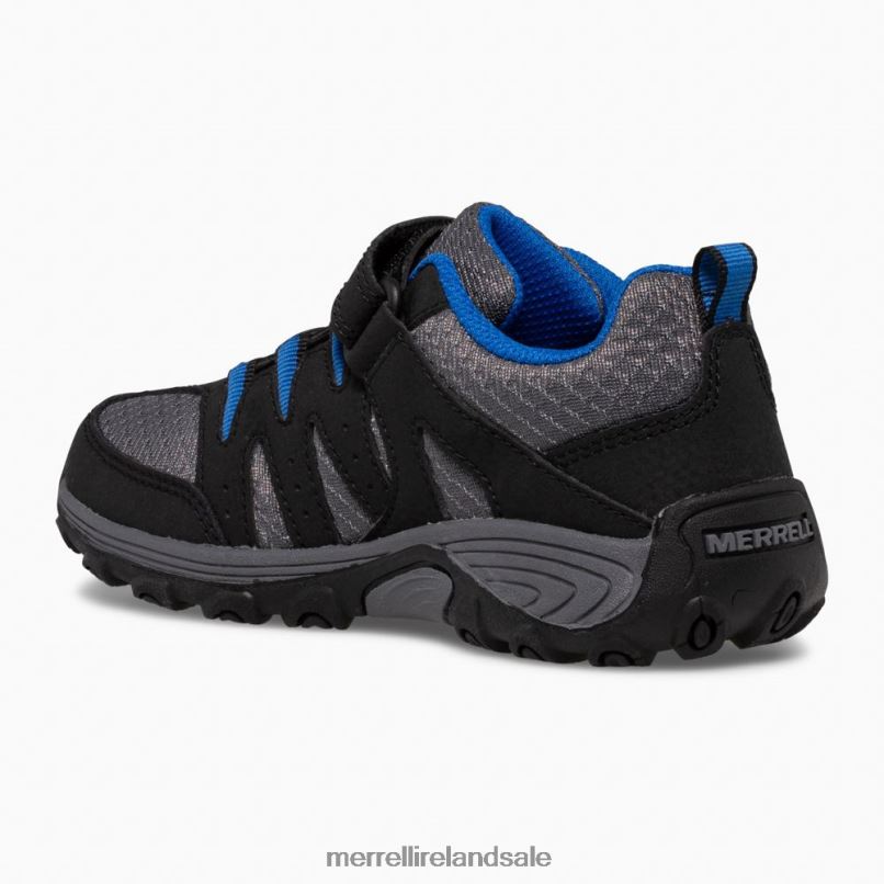 Outback Low 2 Sneaker (MK265719) Merrell Kids BX26T1455 Black/Grey/Royal Shoes