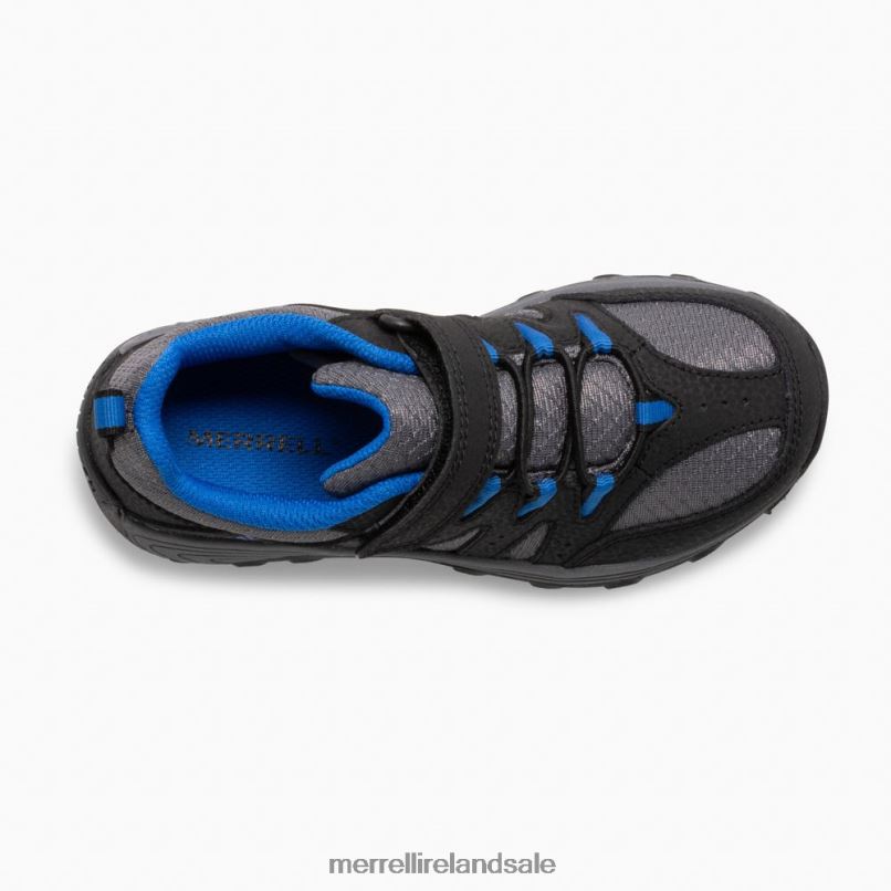 Outback Low 2 Sneaker (MK265719) Merrell Kids BX26T1455 Black/Grey/Royal Shoes