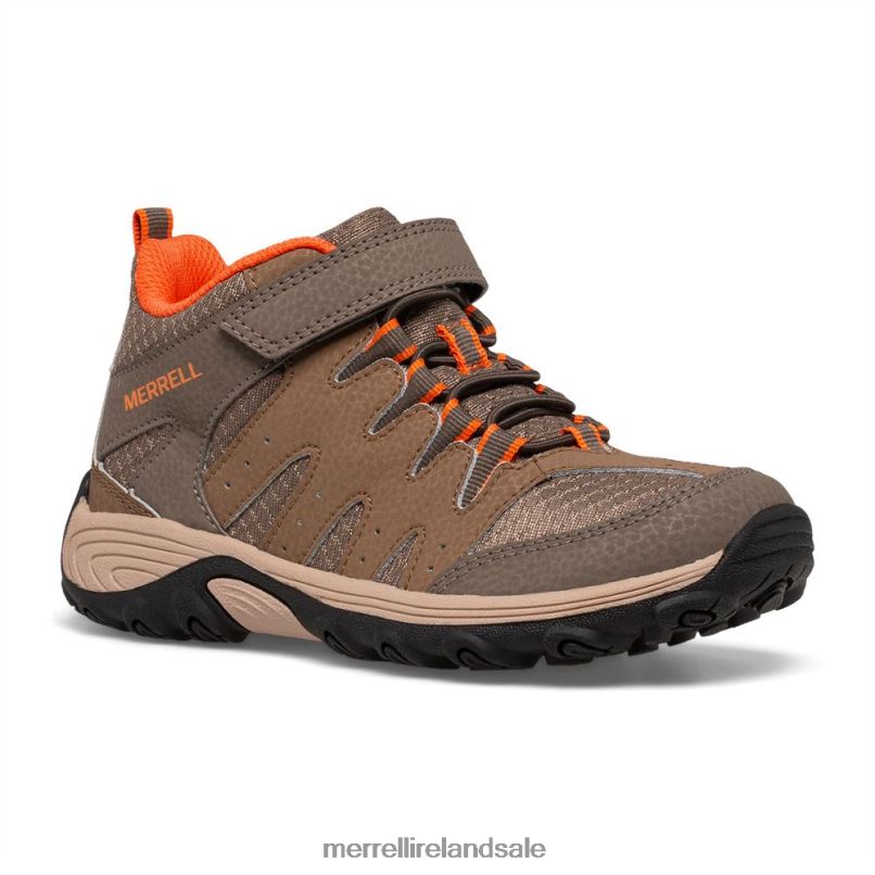 Outback Mid 2 Boot (MK266230) Merrell Kids BX26T1452 Gunsmoke/Clay Shoes