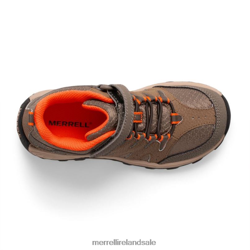 Outback Mid 2 Boot (MK266230) Merrell Kids BX26T1452 Gunsmoke/Clay Shoes