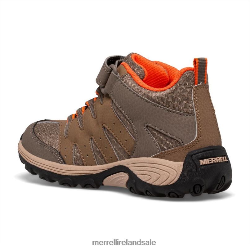 Outback Mid 2 Boot (MK266230) Merrell Kids BX26T1452 Gunsmoke/Clay Shoes