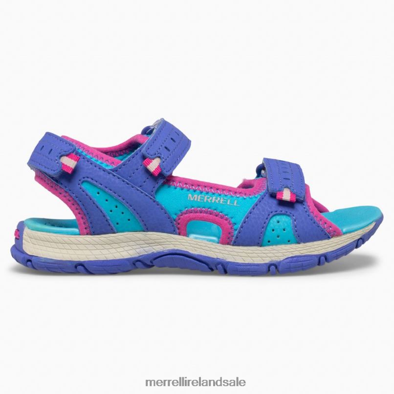 Panther Sandal 2.0 (MK165939) Merrell Kids BX26T1404 Turq/Purple Shoes