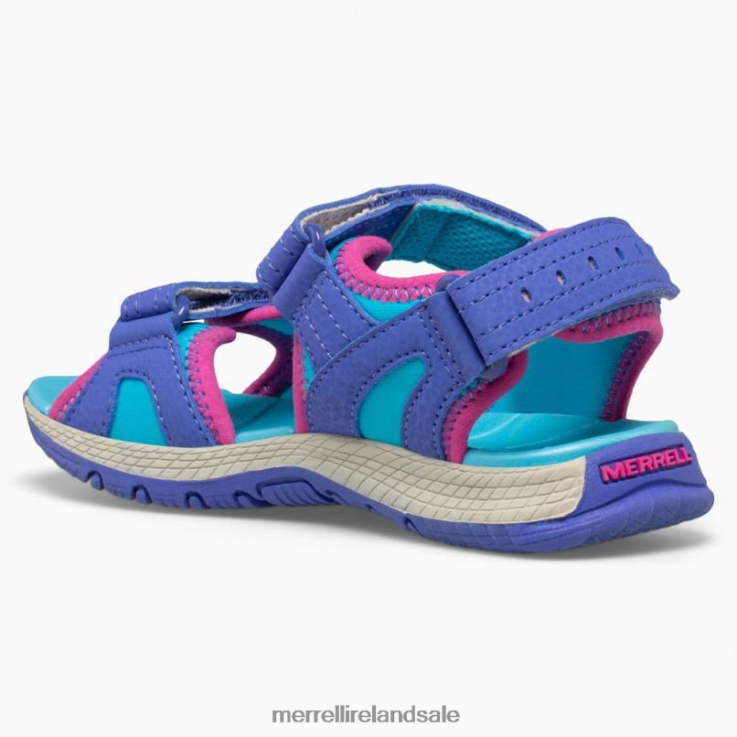 Panther Sandal 2.0 (MK165939) Merrell Kids BX26T1404 Turq/Purple Shoes