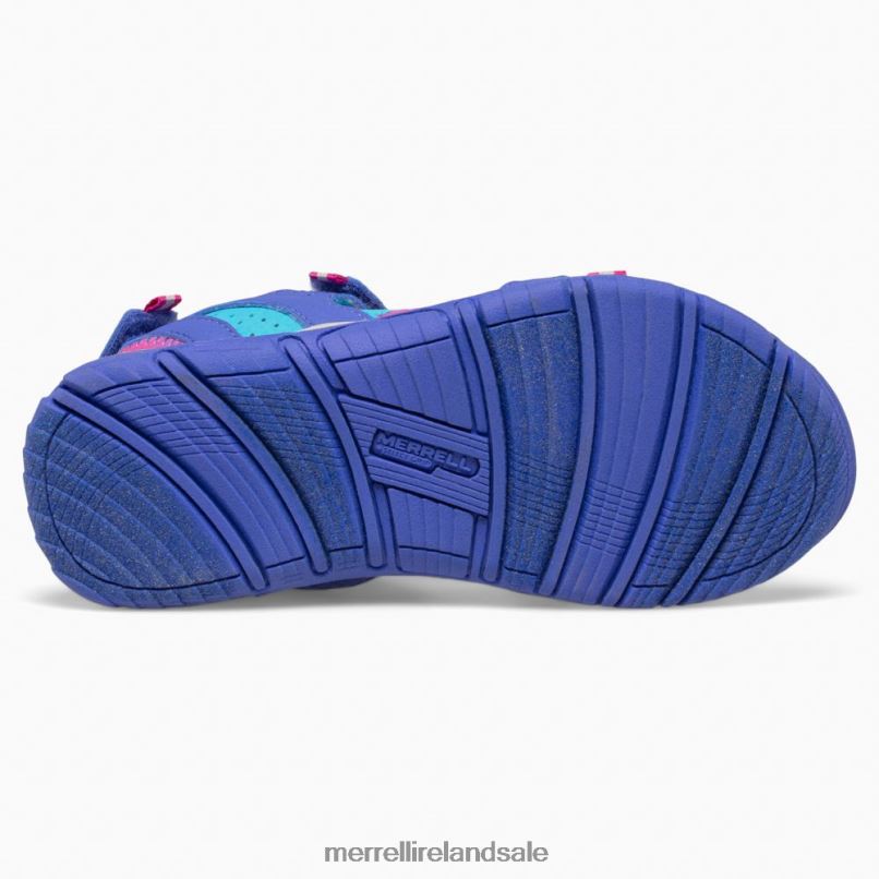 Panther Sandal 2.0 (MK165939) Merrell Kids BX26T1404 Turq/Purple Shoes