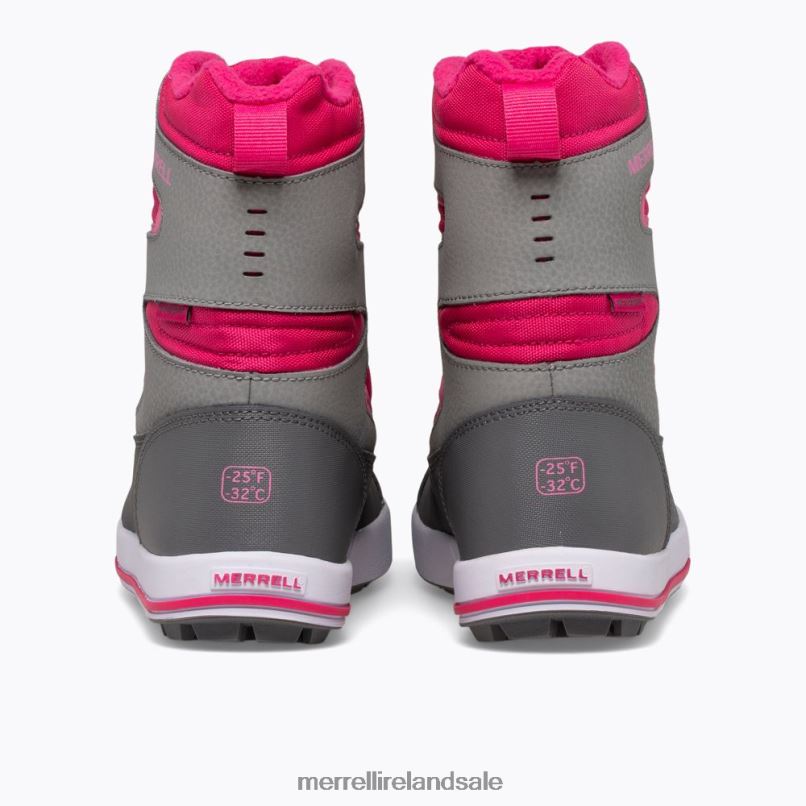 Snow Bank 3.0 Boot (MK165187K) Merrell Kids BX26T1481 Grey/Berry Shoes