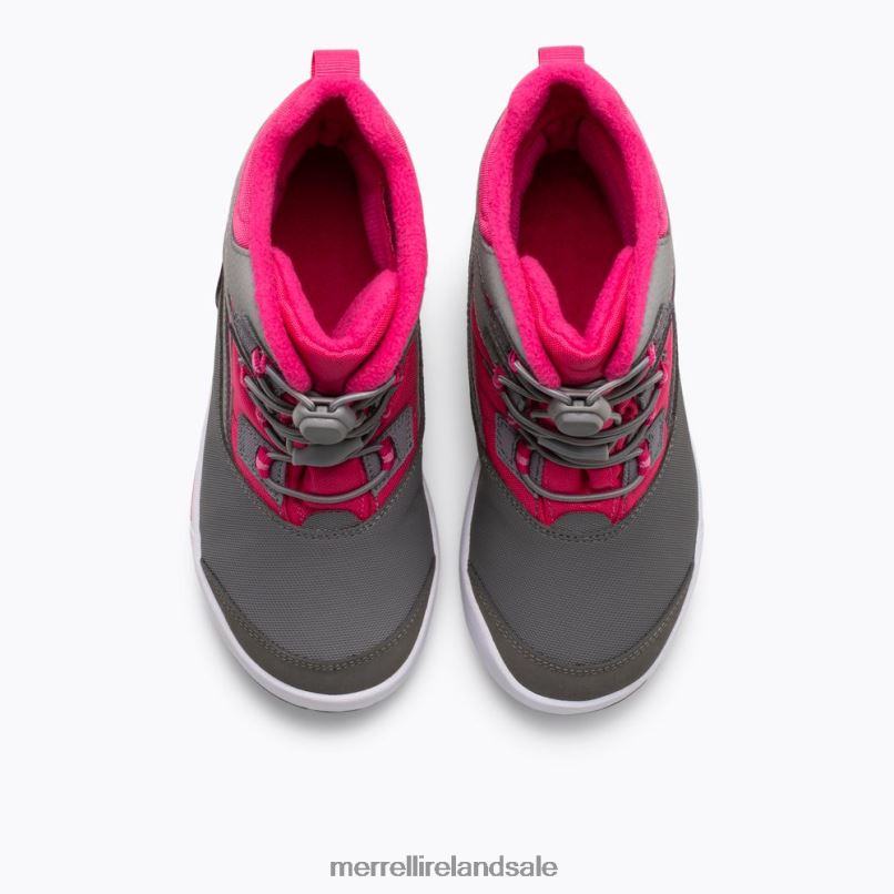 Snow Bank 3.0 Boot (MK165187K) Merrell Kids BX26T1481 Grey/Berry Shoes