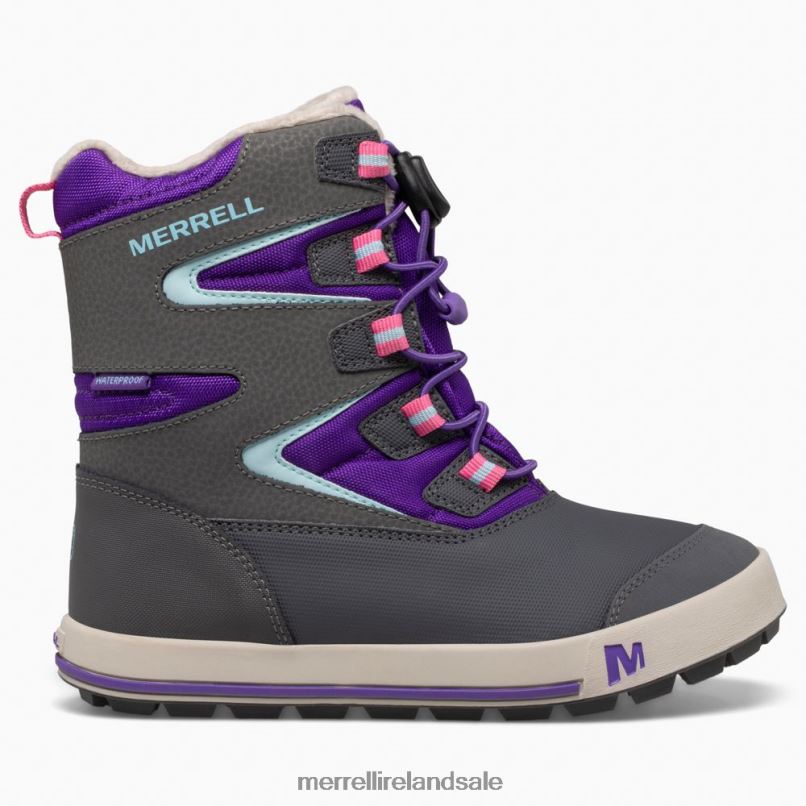 Snow Bank 3.0 Boot (MK166223K) Merrell Kids BX26T1484 Ultra Violet/Grey Shoes