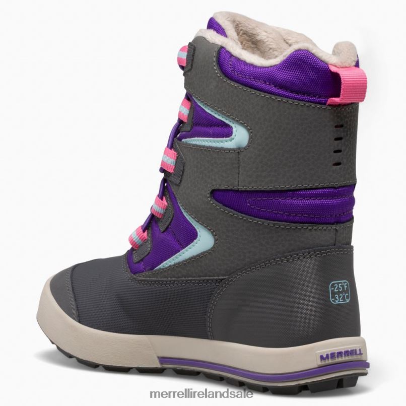 Snow Bank 3.0 Boot (MK166223K) Merrell Kids BX26T1484 Ultra Violet/Grey Shoes