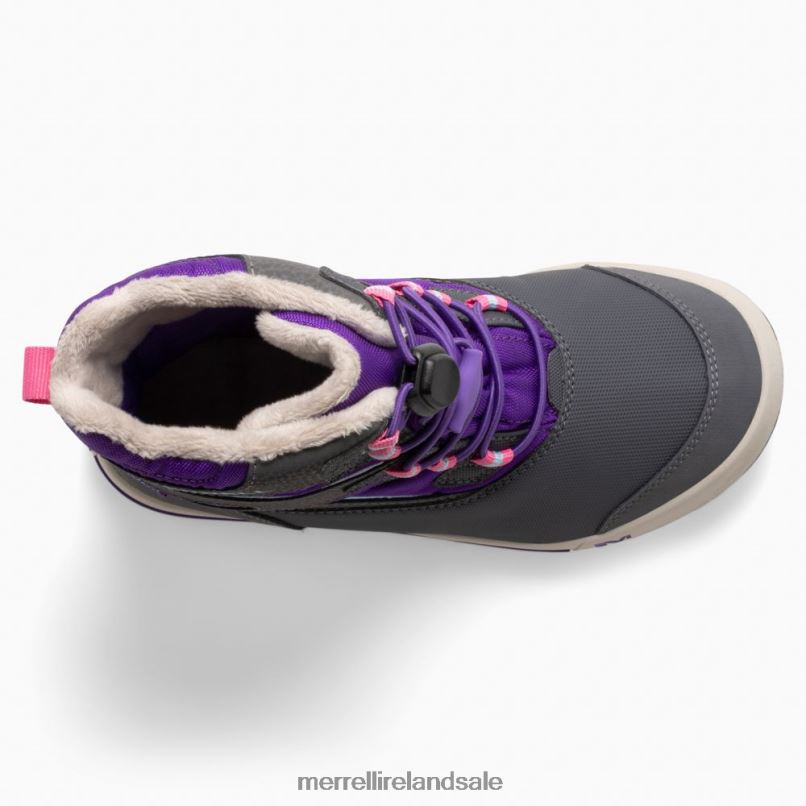 Snow Bank 3.0 Boot (MK166223K) Merrell Kids BX26T1484 Ultra Violet/Grey Shoes