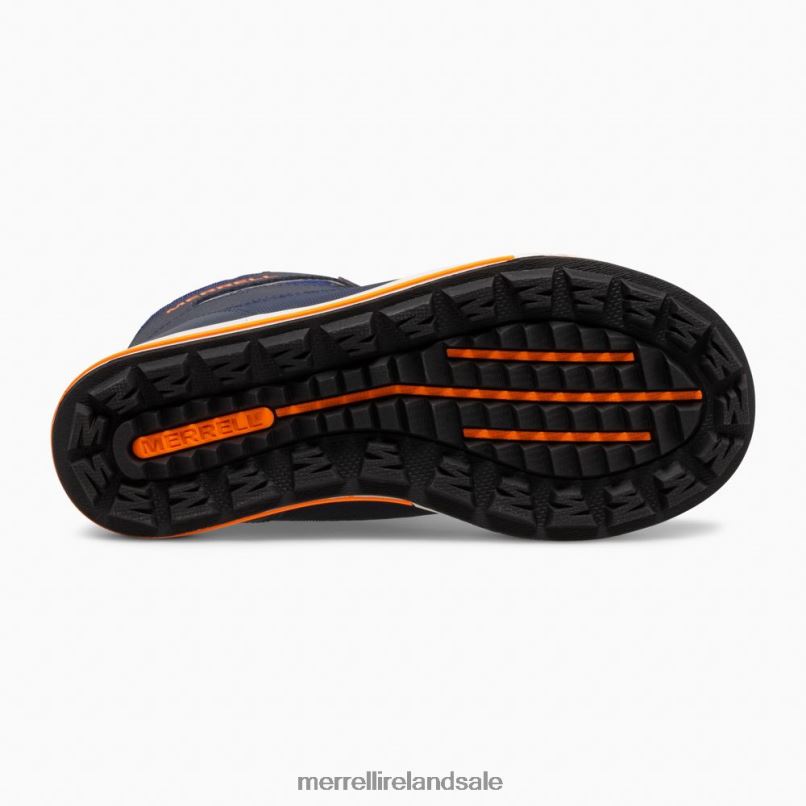 Snow Bank 3.0 Boot (MK265184K) Merrell Kids BX26T1482 Navy/Cobalt/Orange Shoes