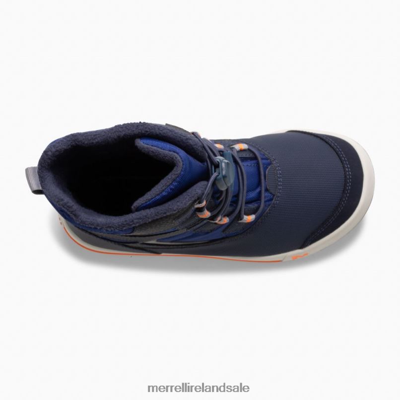Snow Bank 3.0 Boot (MK265184K) Merrell Kids BX26T1482 Navy/Cobalt/Orange Shoes