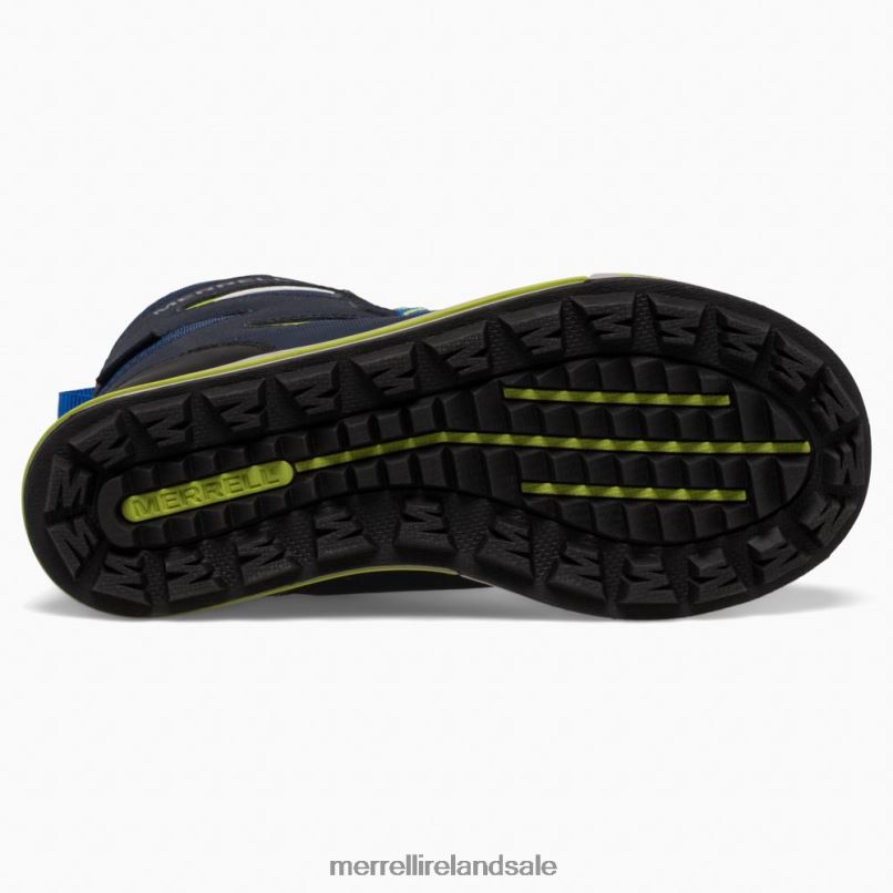 Snow Bank 3.0 Boot (MK266222K) Merrell Kids BX26T1479 Navy/Citron Shoes