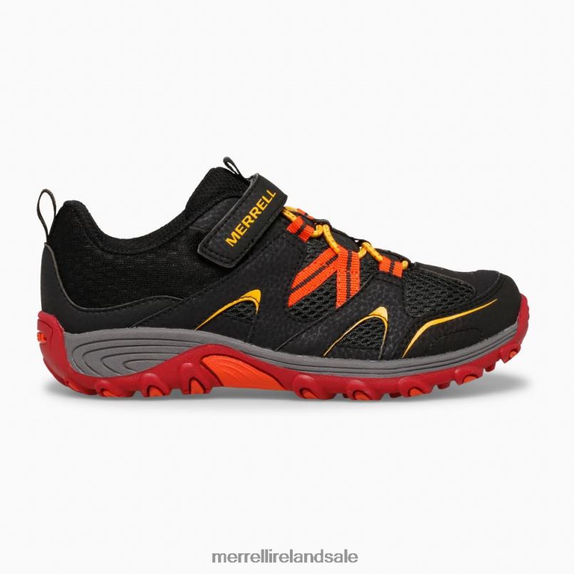 Trail Chaser Shoe (MK265717) Merrell Kids BX26T1460 Black/Grey/Red Shoes