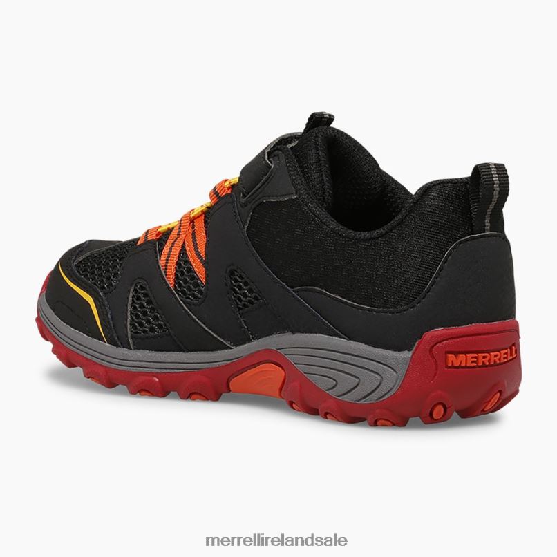 Trail Chaser Shoe (MK265717) Merrell Kids BX26T1460 Black/Grey/Red Shoes