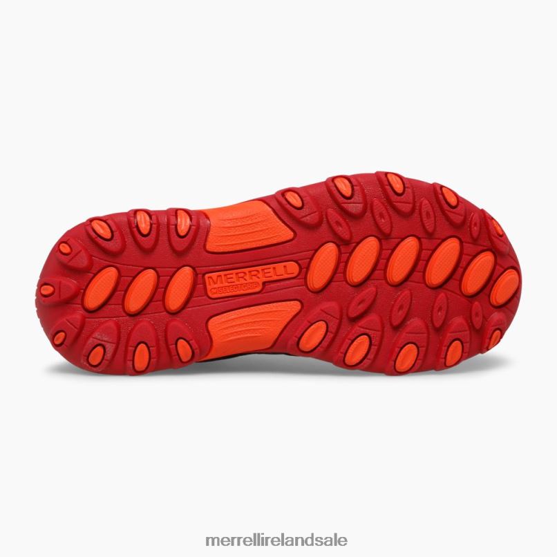 Trail Chaser Shoe (MK265717) Merrell Kids BX26T1460 Black/Grey/Red Shoes