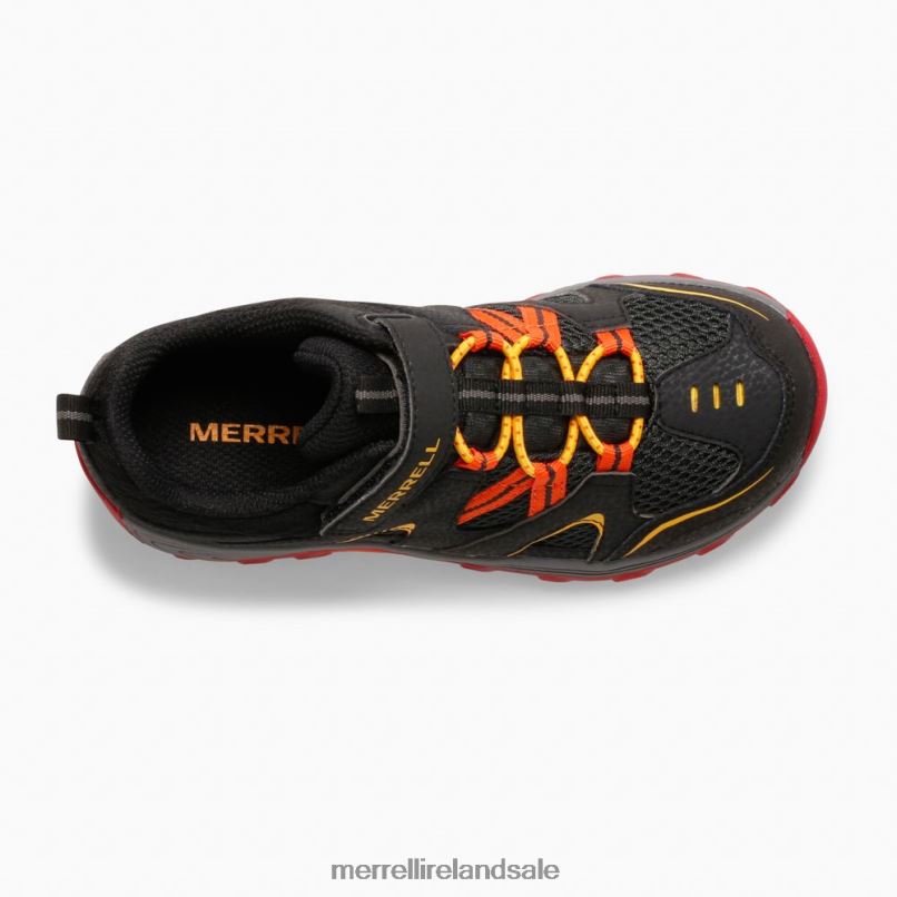 Trail Chaser Shoe (MK265717) Merrell Kids BX26T1460 Black/Grey/Red Shoes