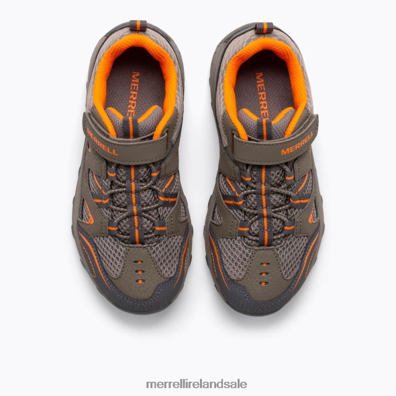 Trail Chaser Shoe (MY57109) Merrell Kids BX26T1462 Gunsmoke / Orange Shoes
