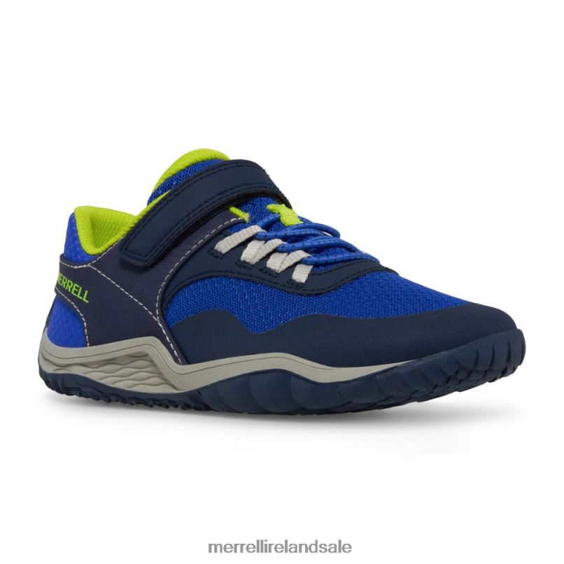 Trail Glove 7 A/C (MK266791K) Merrell Kids BX26T1441 Blue/Lime Shoes