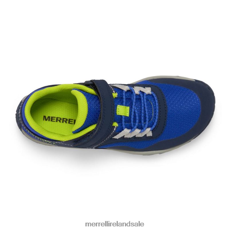 Trail Glove 7 A/C (MK266791K) Merrell Kids BX26T1441 Blue/Lime Shoes