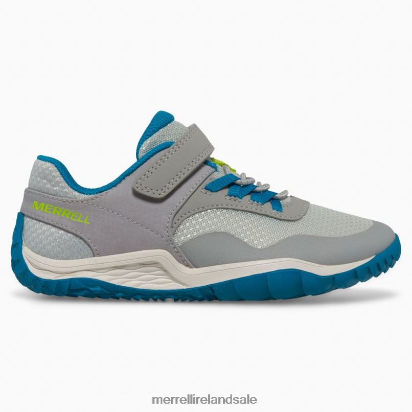 Trail Glove 7 A/C (MK266793) Merrell Kids BX26T1442 Grey/Blue/Lime Shoes