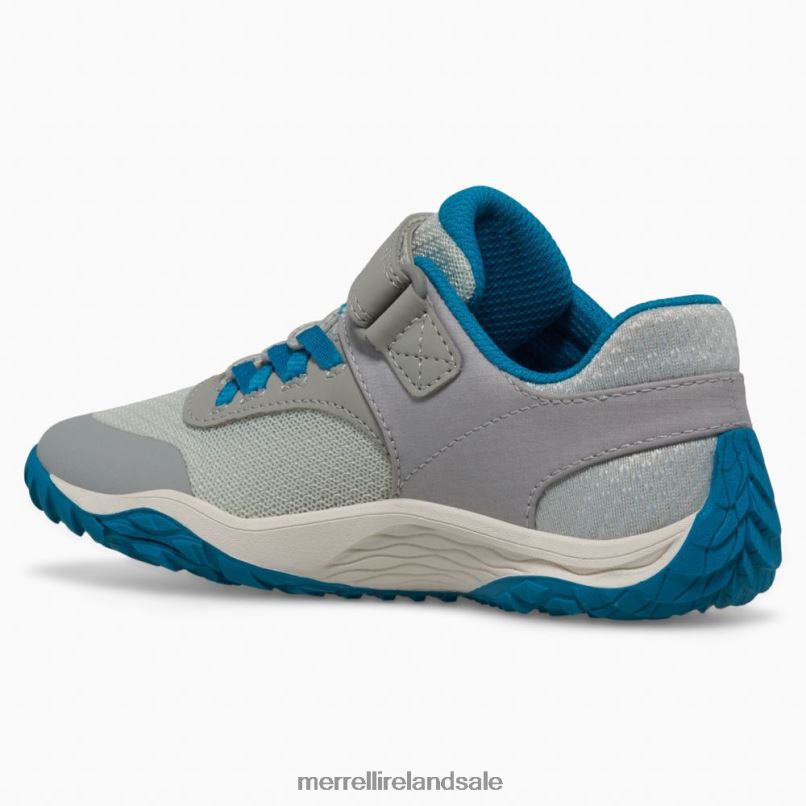 Trail Glove 7 A/C (MK266793) Merrell Kids BX26T1442 Grey/Blue/Lime Shoes