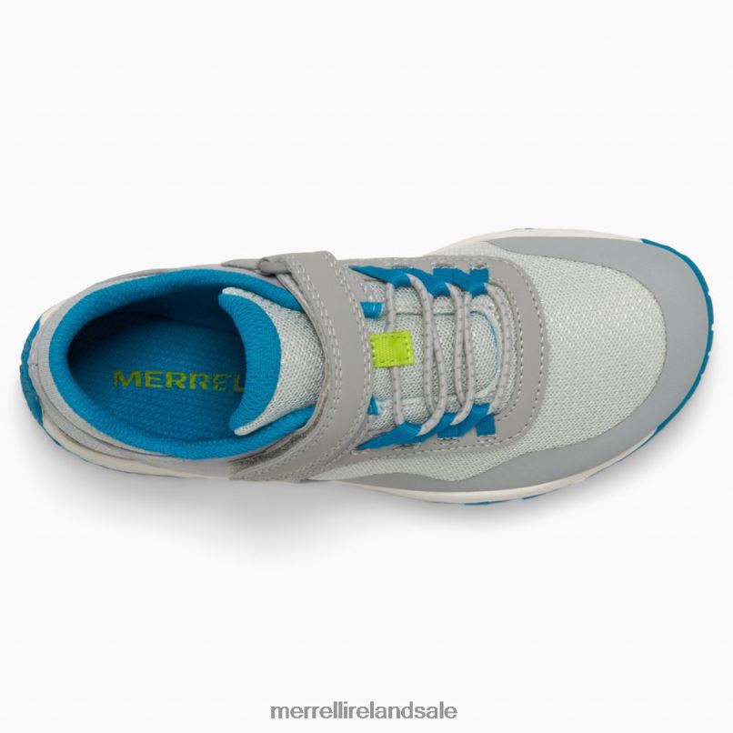 Trail Glove 7 A/C (MK266793) Merrell Kids BX26T1442 Grey/Blue/Lime Shoes