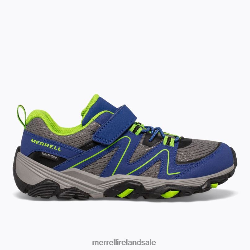 Trail Quest (MK262619) Merrell Kids BX26T1350 Blue/Green Shoes
